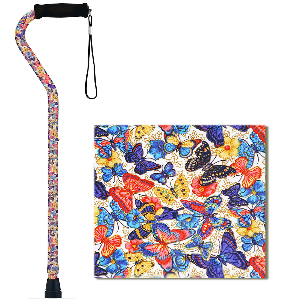 Heavy Duty Offset Cane Butterfly Symphony Swatch